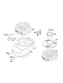 Blower Hsg, Flywheels parts for Briggs & Stratton Engine 123807-0473-01 from AppliancePartsPros.com
