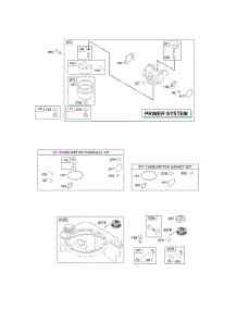 Carburetor, Fuel Supply parts for Briggs & Stratton Engine 123H02-0110-B1 from AppliancePartsPros.com