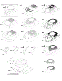 Blower Housing / Shrouds parts for Briggs & Stratton Engine 123K02-0630-E1 from AppliancePartsPros.com