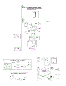 Carburetor, Fuel Supply parts for Briggs & Stratton Engine 124032-0267-E1 from AppliancePartsPros.com