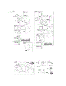 Carburetor, Fuel Supply parts for Briggs & Stratton Engine 124602-0117-E1 from AppliancePartsPros.com