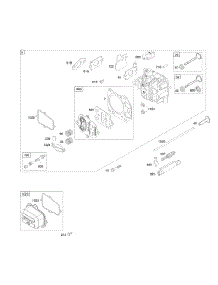 Cylinder Head parts for Briggs & Stratton Engine 124682-0120-E1 from AppliancePartsPros.com