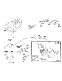 Control Bracket Assy parts for Briggs & Stratton Engine 124702-0182-01 from AppliancePartsPros.com