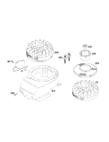 Blower Hsg, Flywheels parts for Briggs & Stratton Engine 124702-3205-01 from AppliancePartsPros.com