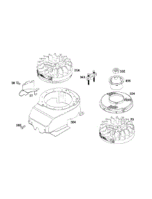 Blower Hsg, Flywheels parts for Briggs & Stratton Engine 124802-0226-01 from AppliancePartsPros.com