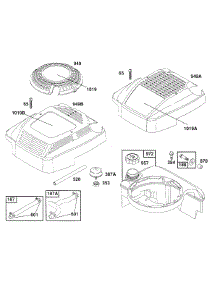 Fuel Tank Assy,Covers, Hoses parts for Briggs & Stratton Engine 124802-0226-01 from AppliancePartsPros.com