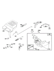 Control Bracket Assy parts for Briggs & Stratton Engine 124802-0280-01 from AppliancePartsPros.com