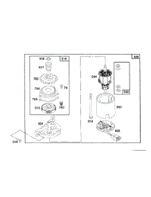 Electric Starter parts for Briggs & Stratton Engine 124802-0280-01 from AppliancePartsPros.com