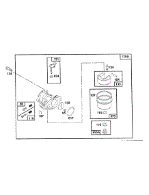 Carburetor Assembly parts for Briggs & Stratton Engine 124802-3439-99 from AppliancePartsPros.com
