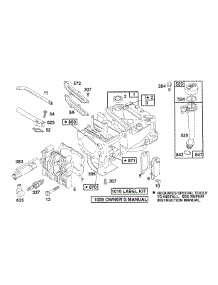 Cylinder,Cyl. Head,Oil Fill parts for Briggs & Stratton Engine 124807-0234-99 from AppliancePartsPros.com