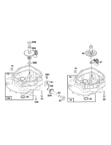Sump Base Assemblies parts for Briggs & Stratton Engine 124807-0469-02 from AppliancePartsPros.com
