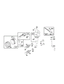 Crankshaft, Piston Group parts for Briggs & Stratton Engine 124807-3416-01 from AppliancePartsPros.com