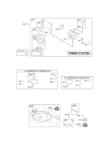 Carburetor, Fuel Supply parts for Briggs & Stratton Engine 124H02-0100-B1 from AppliancePartsPros.com