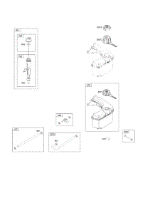 Fuel Supply, Lubrication parts for Briggs & Stratton Engine 124Q02-0123-F1 from AppliancePartsPros.com