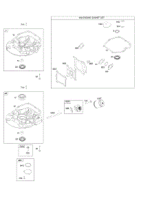 Gasket Set-Engine, Sump parts for Briggs & Stratton Engine 124Q02-2151-F1 from AppliancePartsPros.com