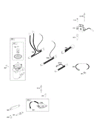 Alternator, Electric Starter, Ignition parts for Briggs & Stratton Engine 124Q07-2133-F1 from AppliancePartsPros.com