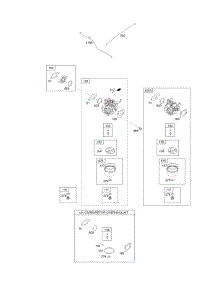 Carburetor, Carburetor Overhaul Kit parts for Briggs & Stratton Engine 124Q72-2130-F1 from AppliancePartsPros.com