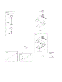 Fuel Supply, Lubrication parts for Briggs & Stratton Engine 124S02-0160-B1 from AppliancePartsPros.com