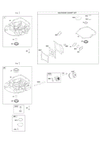 Gasket Set-Engine, Sump parts for Briggs & Stratton Engine 124S05-1590-F1 from AppliancePartsPros.com