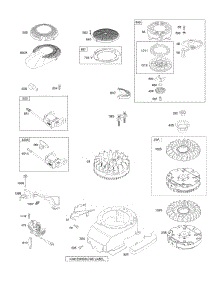 Alternator, Blower Housing, Electric Starter, Flywheel, Ignition parts for Briggs & Stratton Engine 124T02-0155-B1 from AppliancePartsPros.com