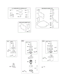 Engine, Valve, & Carburetor Kits, Rewind Starter parts for Briggs & Stratton Engine 124T02-0987-B1 from AppliancePartsPros.com