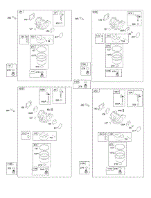 Carburator parts for Briggs & Stratton Engine 124T02-1232-B1 from AppliancePartsPros.com