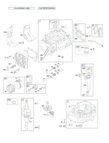 Camshaft, Crankshaft, Cylinder, Engine Sump, Lubrication, Piston Group, Valves parts for Briggs & Stratton Engine 124T02-6164-H1 from AppliancePartsPros.com