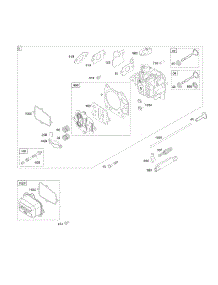 Cylinder Head parts for Briggs & Stratton Engine 125602-0100-B1 from AppliancePartsPros.com
