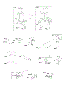 Controls, Flywheel Brake, Governor Spring, Ignition parts for Briggs & Stratton Engine 125602-0122-E1 from AppliancePartsPros.com