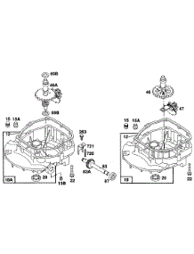 Sump Base Assemblies parts for Briggs & Stratton Engine 125702-0115-01 from AppliancePartsPros.com