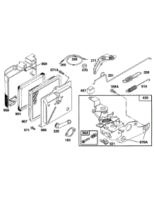 Control Brkt Assy,Aircleaner parts for Briggs & Stratton Engine 125702-0115-02 from AppliancePartsPros.com