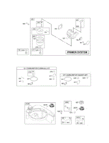 Carburetor, Fuel Supply parts for Briggs & Stratton Engine 125H02-0115-B1 from AppliancePartsPros.com