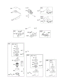 Alternator, Electric Starter, Electrical, Flywheel Brake, Ignition parts for Briggs & Stratton Engine 125H02-0120-B1 from AppliancePartsPros.com