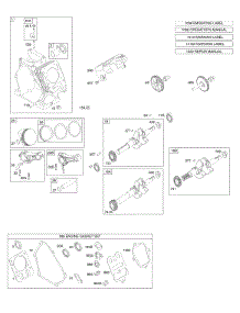 Camshaft, Crankshaft, Cylinder, Piston Group parts for Briggs & Stratton Engine 126332-0402-B8 from AppliancePartsPros.com