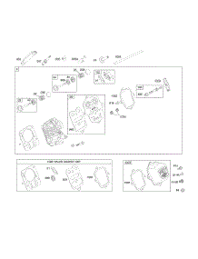 Cylinder Head parts for Briggs & Stratton Engine 126352-0302-B1 from AppliancePartsPros.com