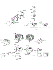 Air Cleaner, Muffler parts for Briggs & Stratton Engine 126412-0023-E2 from AppliancePartsPros.com
