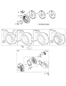 Blower Housing / Shrouds, Flywheel, Kits / Gaskets - Carburetor, Rewind parts for Briggs & Stratton Engine 126432-0064-E1 from AppliancePartsPros.com