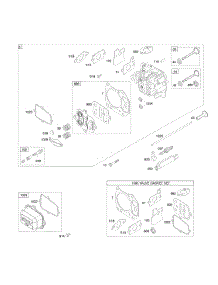 Cylinder Head parts for Briggs & Stratton Engine 126602-0110-E1 from AppliancePartsPros.com