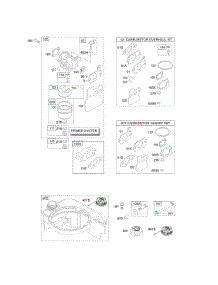Carburetor, Fuel Supply parts for Briggs & Stratton Engine 126607-0138-E1 from AppliancePartsPros.com