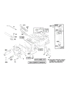 Cylinder,Cyl. Head,Oil Fill parts for Briggs & Stratton Engine 126702-0611-01 from AppliancePartsPros.com