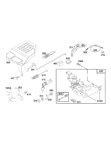 Control Bracket Assy parts for Briggs & Stratton Engine 126787-0125-01 from AppliancePartsPros.com