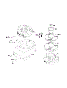 Blower Hsg, Flywheels parts for Briggs & Stratton Engine 126787-0130-01 from AppliancePartsPros.com