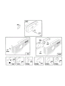 Mufflers And Deflectors parts for Briggs & Stratton Engine 126787-0130-01 from AppliancePartsPros.com