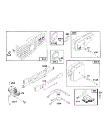 Mufflers,Deflectors,Elect. parts for Briggs & Stratton Engine 126802-3100-01 from AppliancePartsPros.com