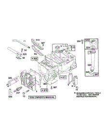 Cylinder,Cyl. Head,Oil Fill parts for Briggs & Stratton Engine 126802-7416-01 from AppliancePartsPros.com