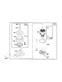 Electric Starter parts for Briggs & Stratton Engine 126802-7416-01 from AppliancePartsPros.com