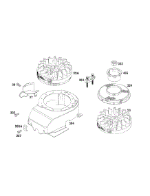 Blower Hsg, Flywheels parts for Briggs & Stratton Engine 126882-3416-01 from AppliancePartsPros.com