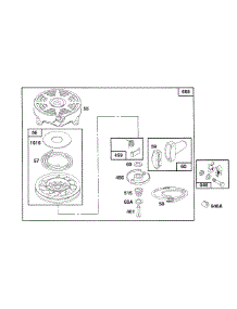Rewind Assembly parts for Briggs & Stratton Engine 126882-3416-01 from AppliancePartsPros.com