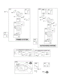 Carburetor, Fuel Supply parts for Briggs & Stratton Engine 126K02-0676-B1 from AppliancePartsPros.com