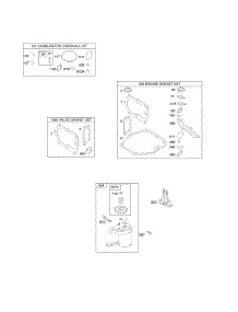 Electric Starter, Gasket Kits, Gasket And Carburetor Overhaul Kits parts for Briggs & Stratton Engine 126M02-1350-B1 from AppliancePartsPros.com